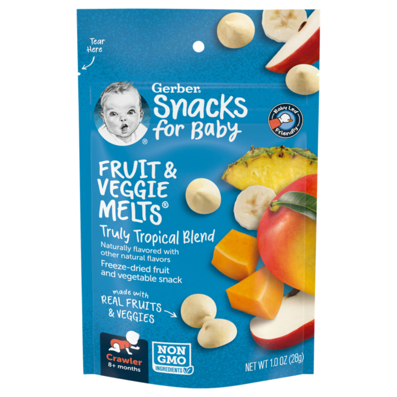 Gerber Fruit & Veggie Melts - Truly Tropical Blend 28g