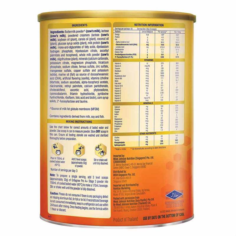 Enfagrow Pro A+ Stage 3 Milk Powder Formula for Children DHA+ (1-3Y) 1.65kg