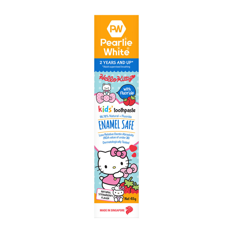 Pearlie White Enamel Safe Kids' Toothpaste (with Fluoride), 45g