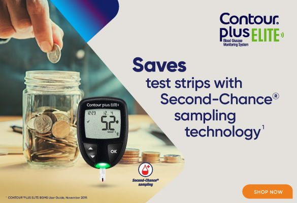 Contour Plus Elite, Self Monitoring Blood Glucose Meter Set (with free  gift)