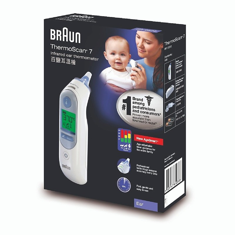 Braun NexGen Infrared Ear Thermometer IRT 6520 AP 1pc (Random Delivery)