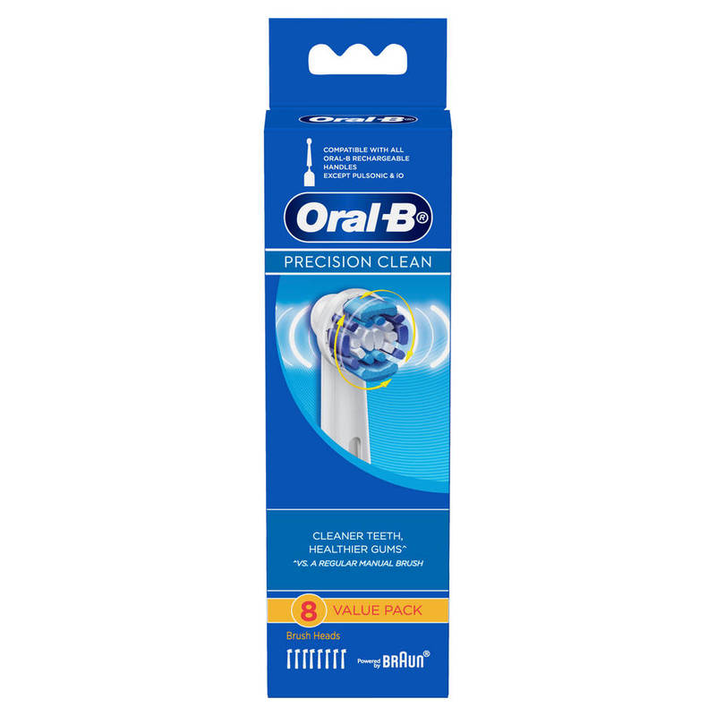 Oral-B Precision Clean Replacement Brush Heads 8 Count