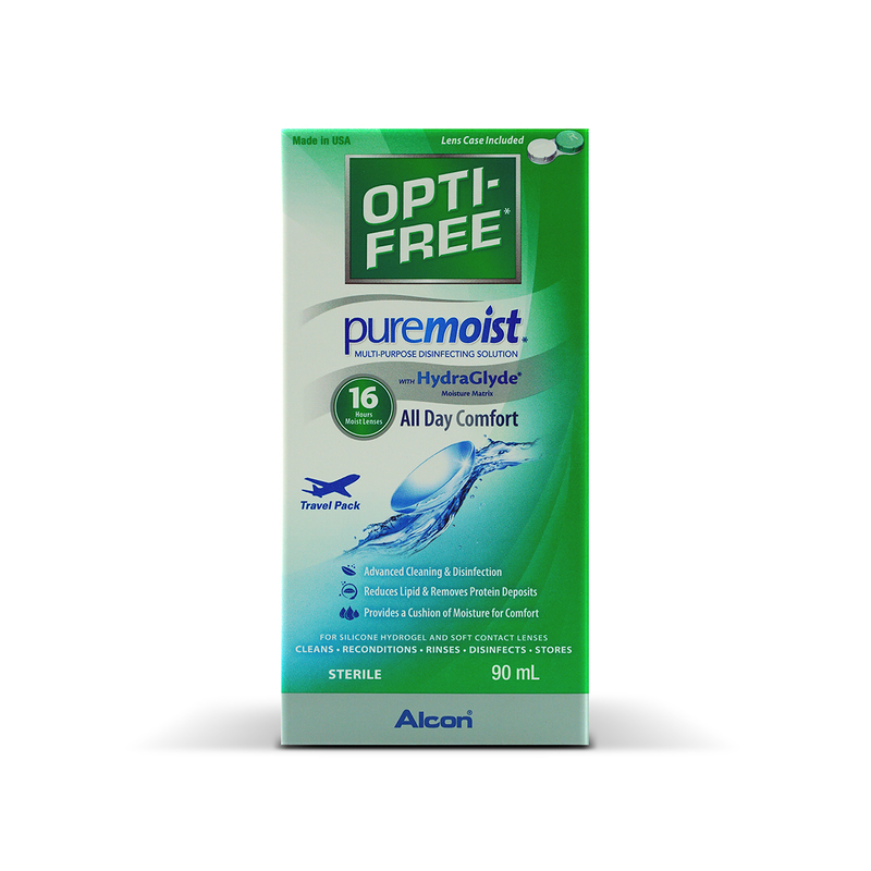 Alcon Opti-Free PureMoist多功能消毒隱形眼鏡藥水旅行裝 90毫升