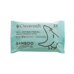 Cloversoft Organic Unbleached Bamboo Antibacterial Wipes 15 Sheets