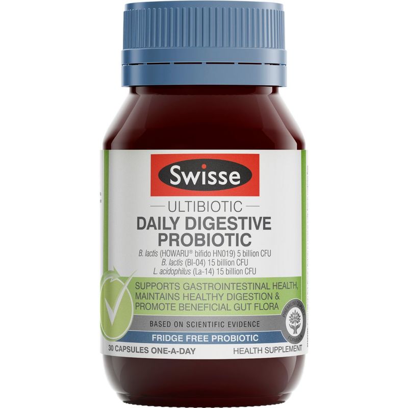 Swisse Ultibiotic Daily Digestive Probiotic 30s