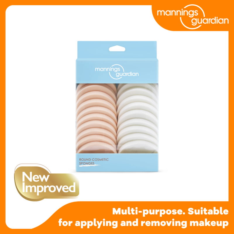 Mannings Guardian Round Cosmetic Sponges 20pcs