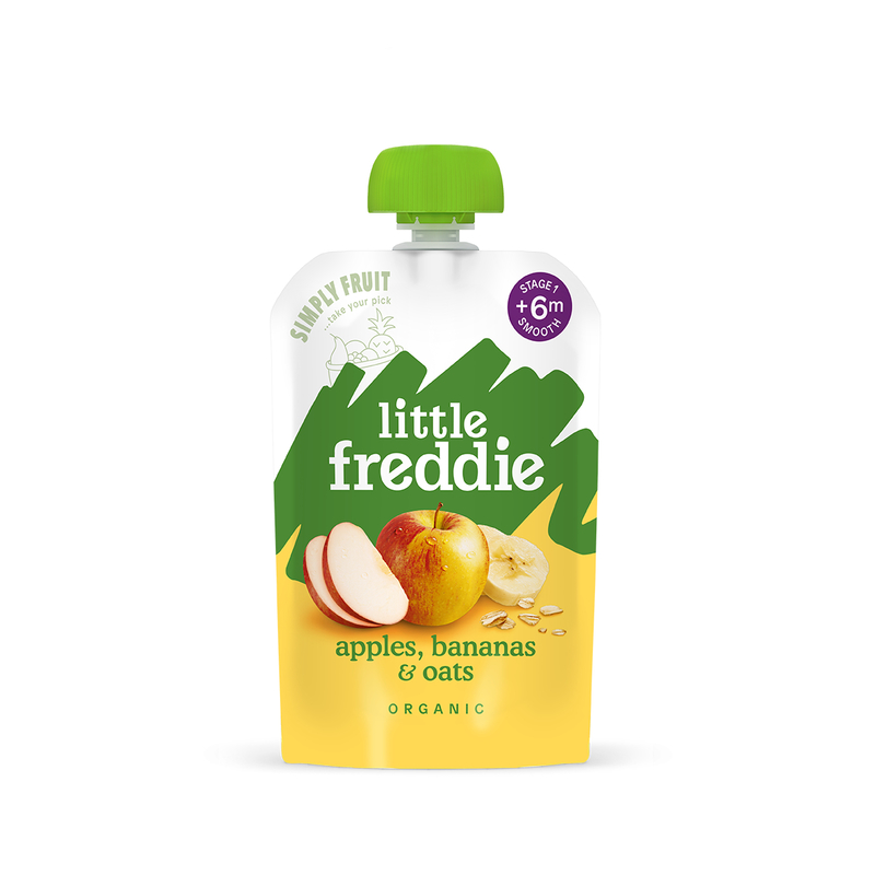 Little Freddie Organic Wholesome Apples, Bananas&Oats 100g