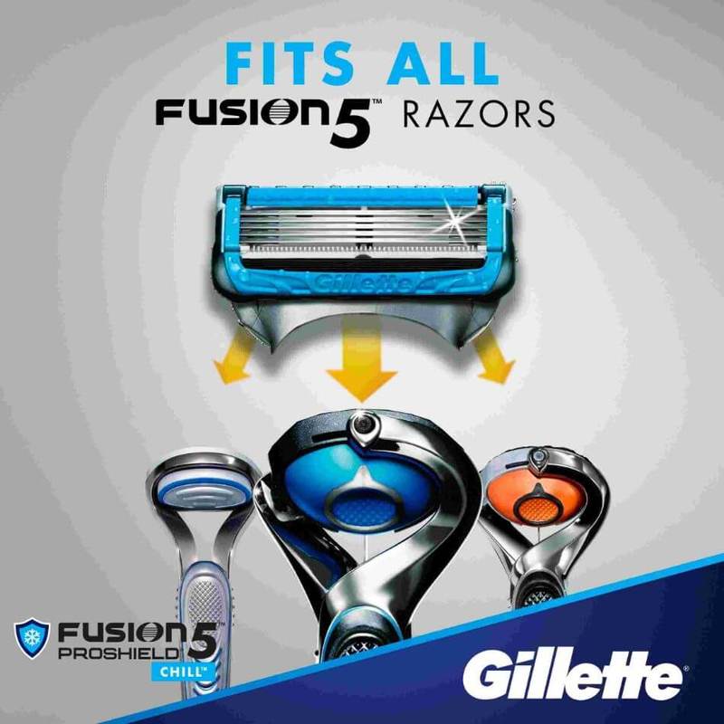 Gillette Fusion5 Proshield Chill Razor Cartridges 8 Counts
