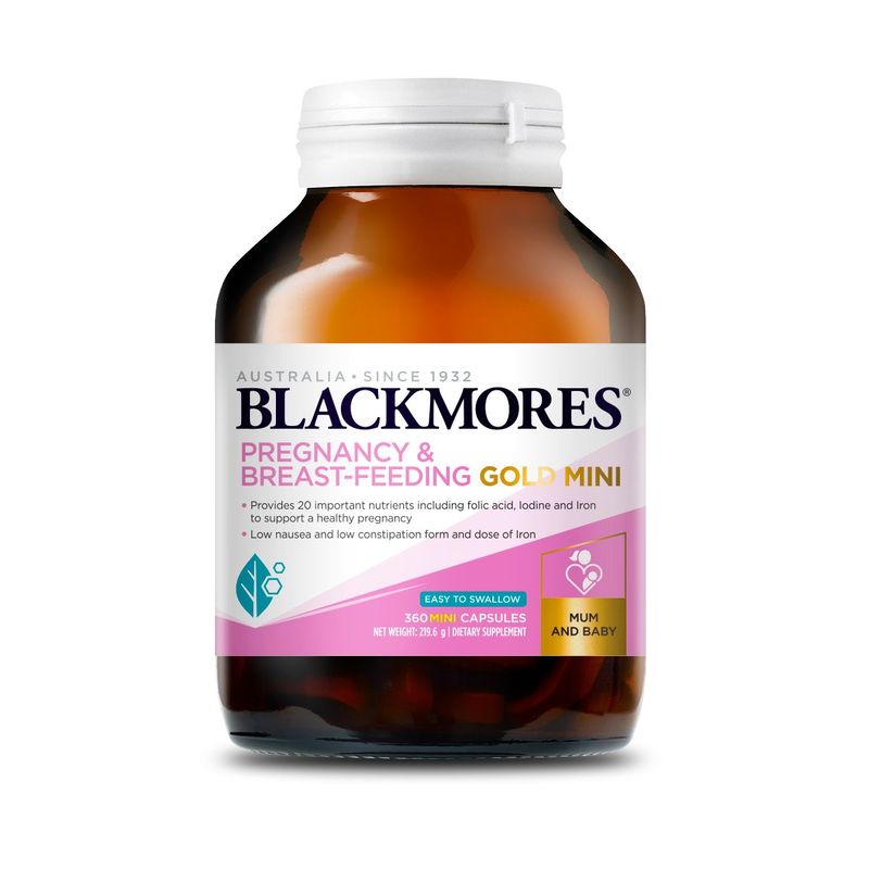 Blackmores Pregnancy and BreastFeeding Gold Mini  360 Capsules