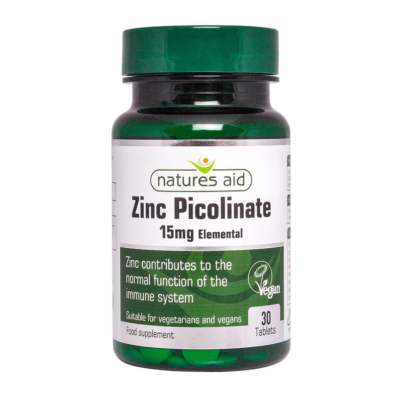 Natures Aid Zinc Picolinate, 30 tablets