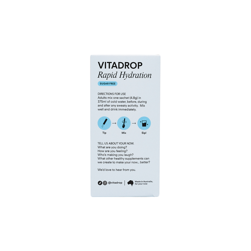 Vitadrop Rapid Hydration Sugar Free 4.8g x 21 Sachets