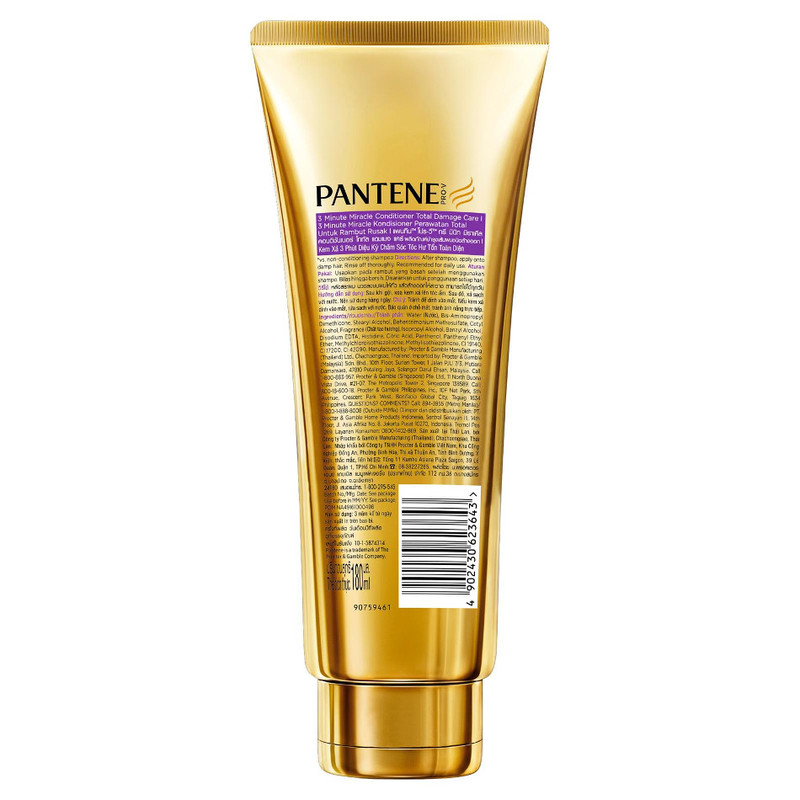 Pantene Total Damage Care 3 Minute Miracle Conditioner, 180ml