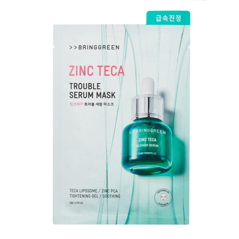 Bring Green Zinc Teca Trouble Serum Mask 5pcs