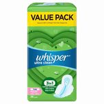 Whisper Ultra clean Thin Regular Wing Sanitary pads 24cm 36 pads