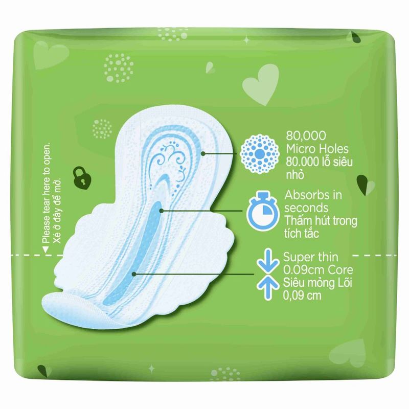 Whisper Ultra Clean Thin Heavy Wing Sanitary pads 28cm 32 pads