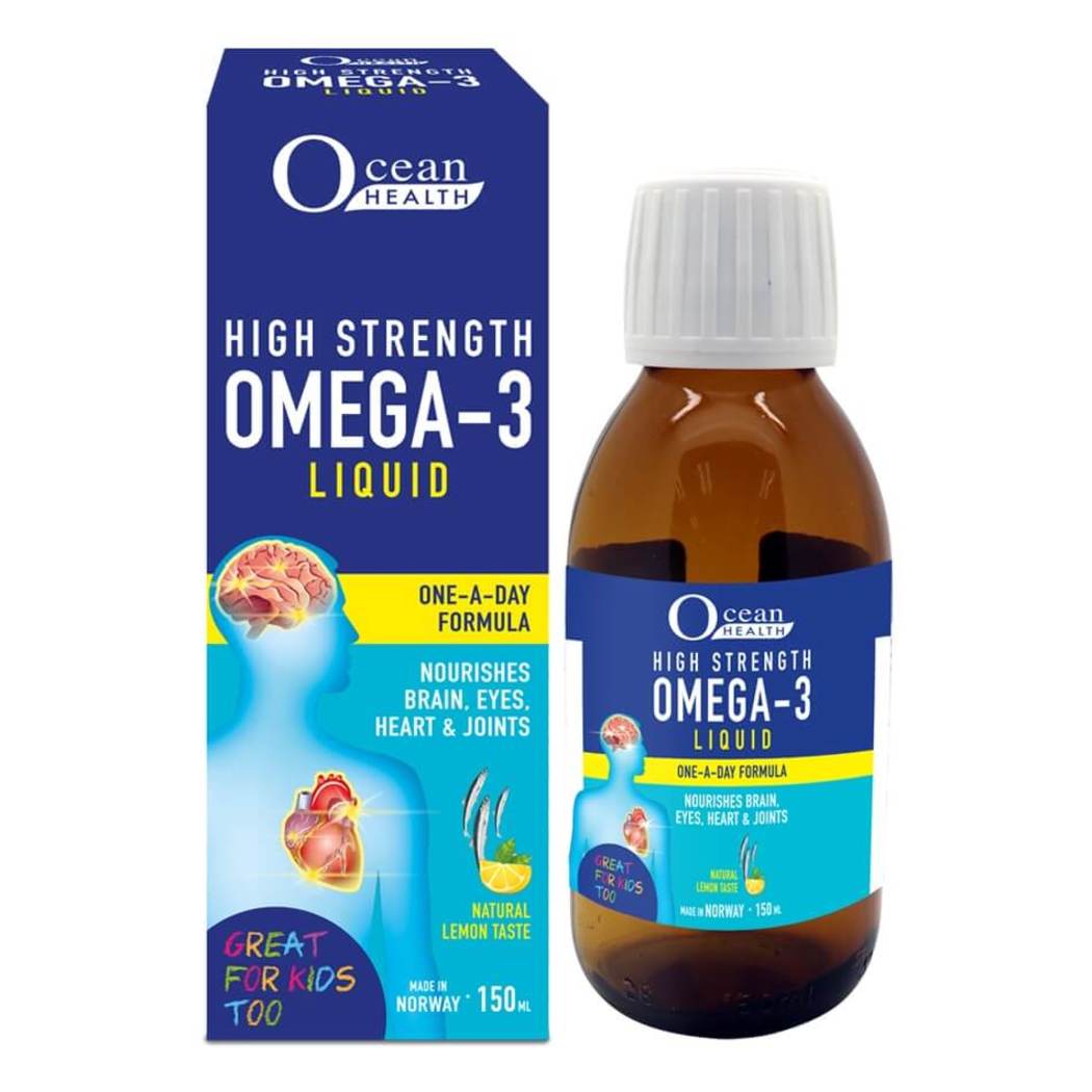 Ocean Health High Strength Omega-3 Liquid 150ml | Fish Oil ...