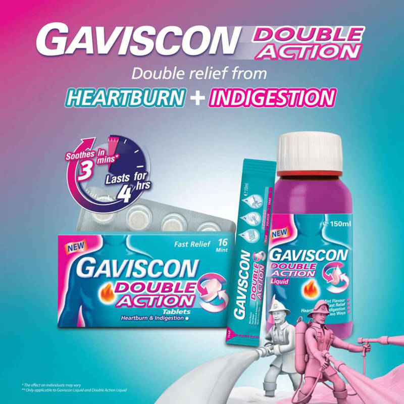 Gaviscon Dual Action Liquid Peppermint, 300ml