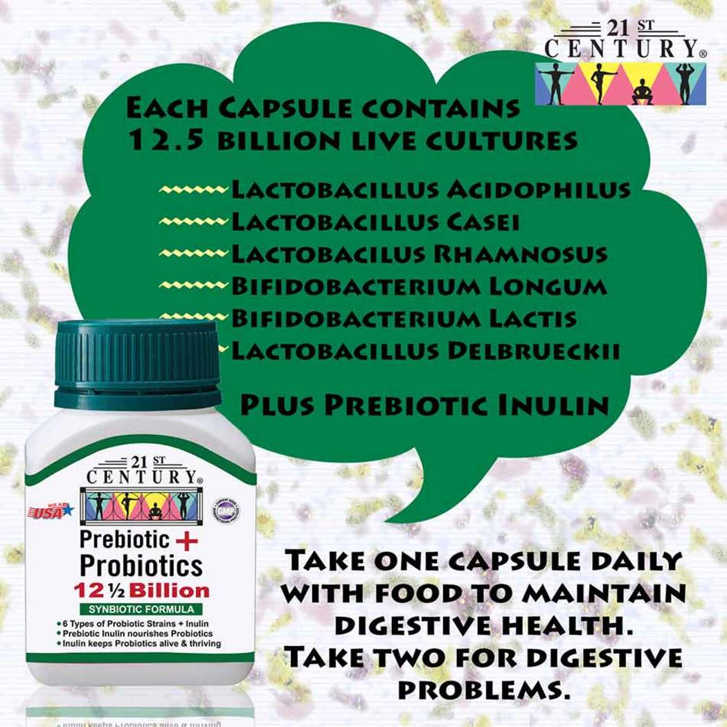 21st Century Prebiotic Probiotics 12 5 Billion 30s Guardian Singapore   623384 21st Century Prebiotic Probiotics 12 5 Billion 30s 5 1050Wx1050H