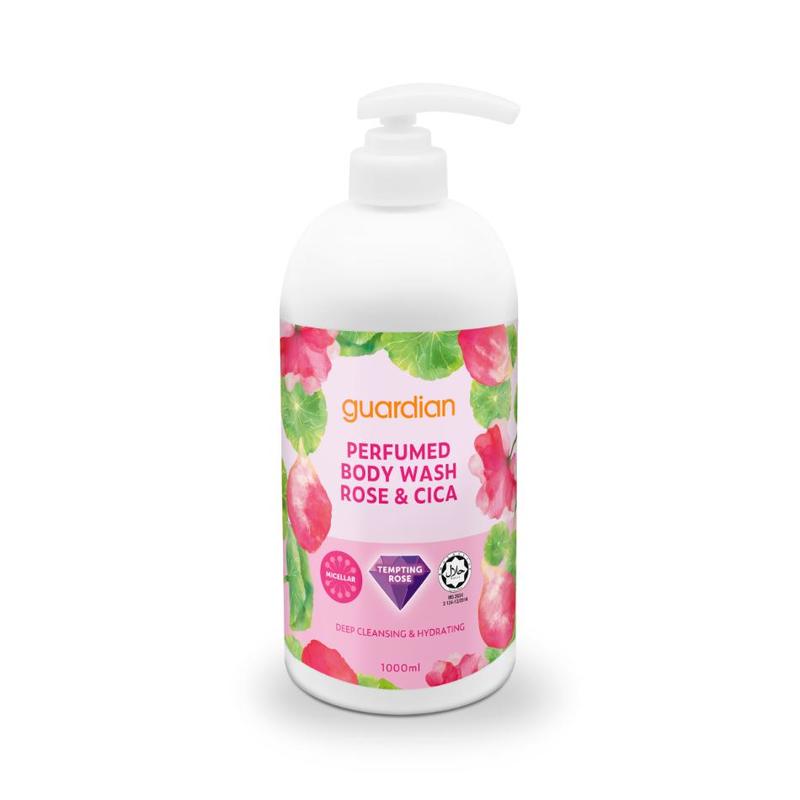 Guardian Perfumed Body Wash Rose & Cica 1L