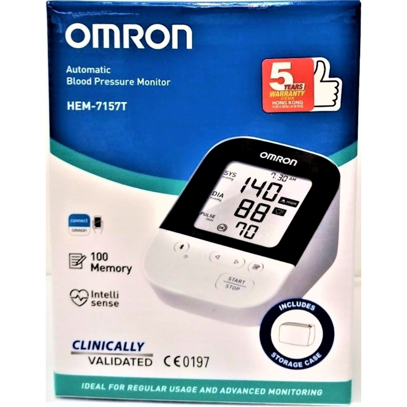 Omron Blood Pressure Monitor HEM-7157T 1 Unit