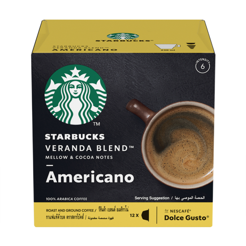 Starbucks星巴克Veranda Blend美式咖啡黃金烘焙咖啡膠囊 12粒