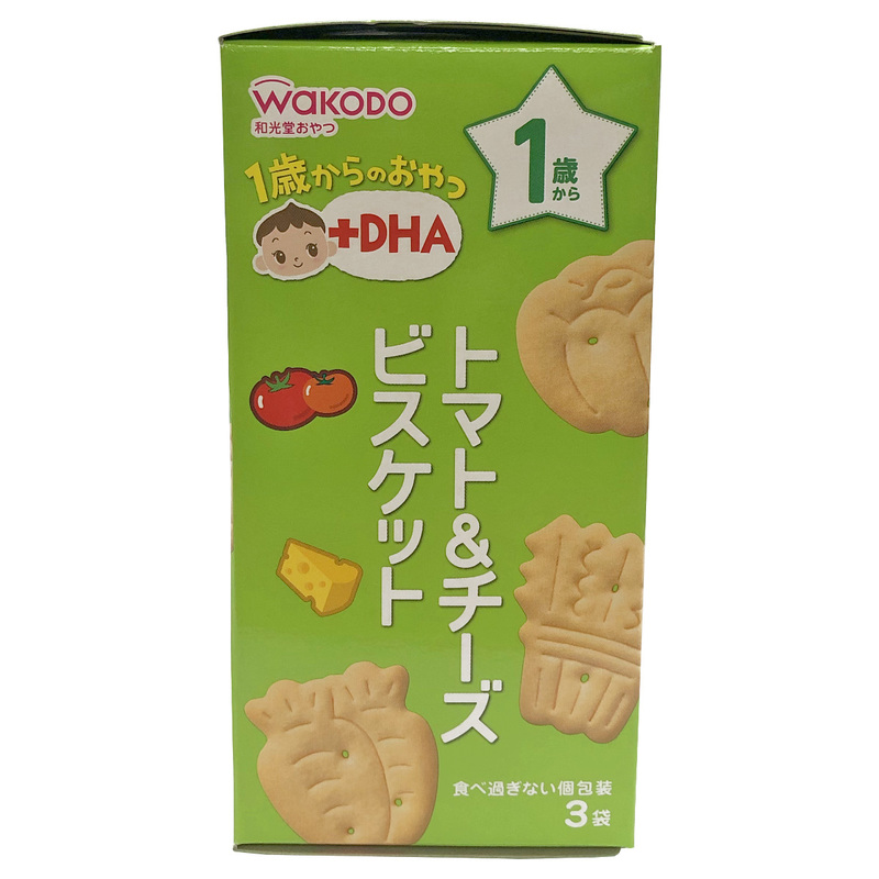 Wakodo和光堂 蕃茄芝士味+DHA餅乾 (12個月) 34.5克
