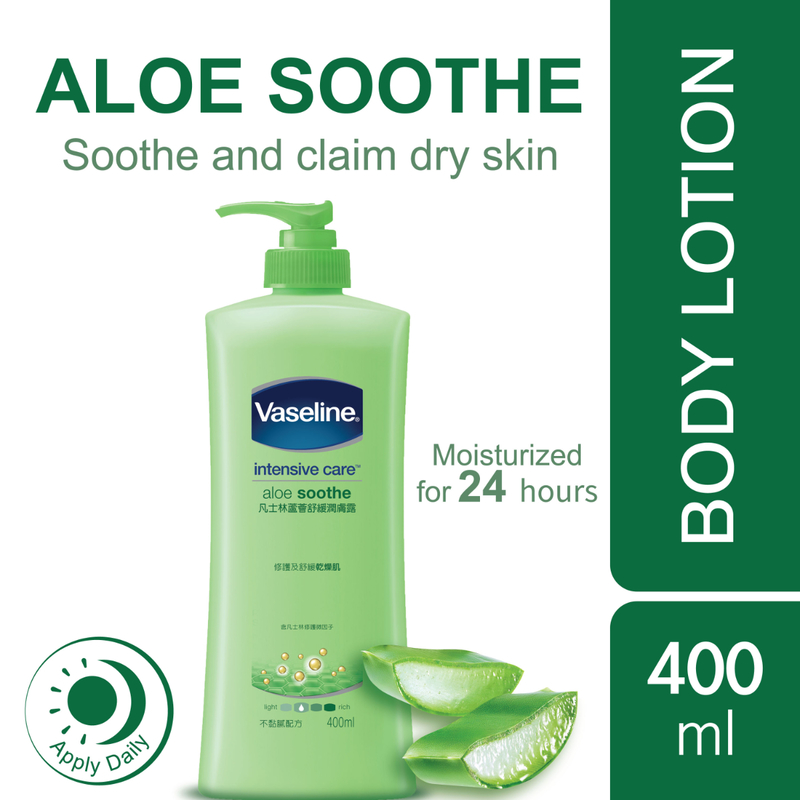 Vaseline Aloe Soothe 400ml + Freebie