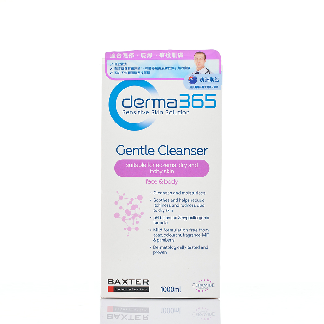 Derma 365 Gentle Cleanser For Eczema Dry Itchy Skin 1000ml Body Cleansing Personal Care Mannings Online Store