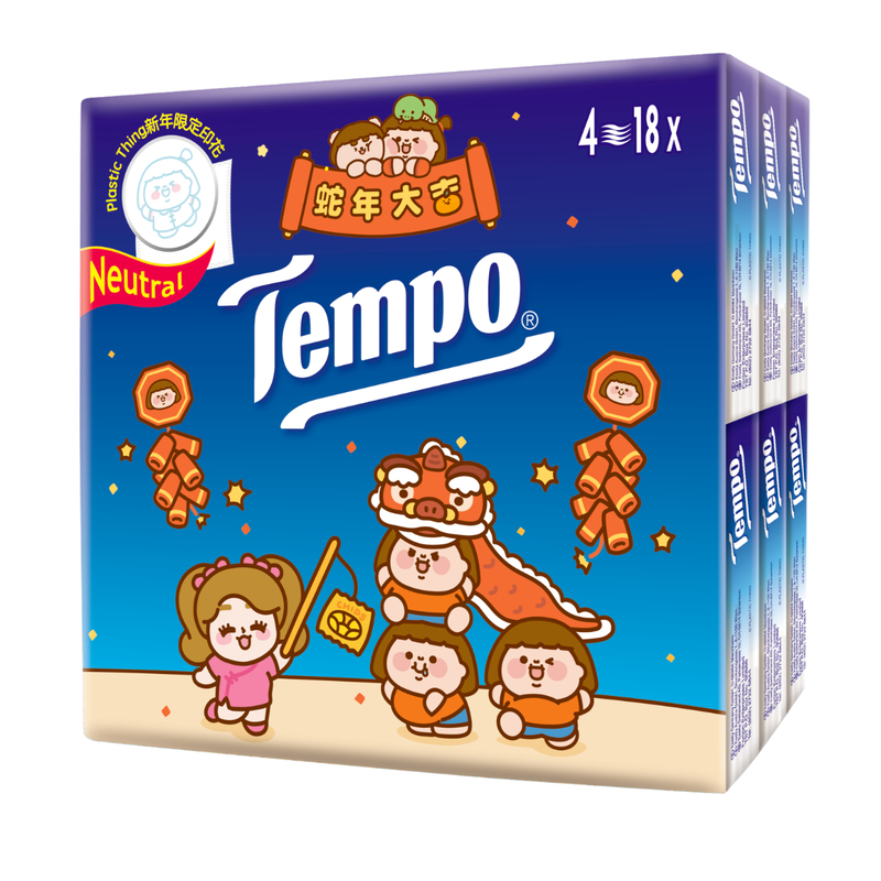 Tempo Petite Neutral 7pcs x 18 Bags (Random Delivery)