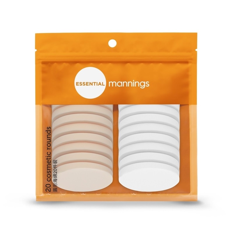 Essential Mannings Cosmetic Rounds Foundation Sponges 20pcs