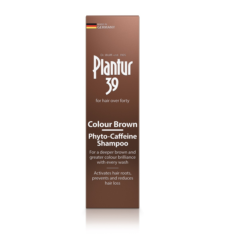 Plantur 39棕色植物與咖啡因洗髮露 250毫升 - 遮蓋灰白髮 減少脫髮 促進頭髮生長