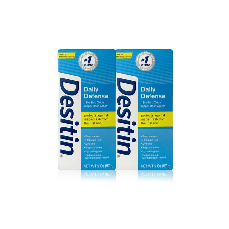 Desitin Rapid Relief Zinc Oxide Diaper Rash Cream Twin Pack, 2x57g