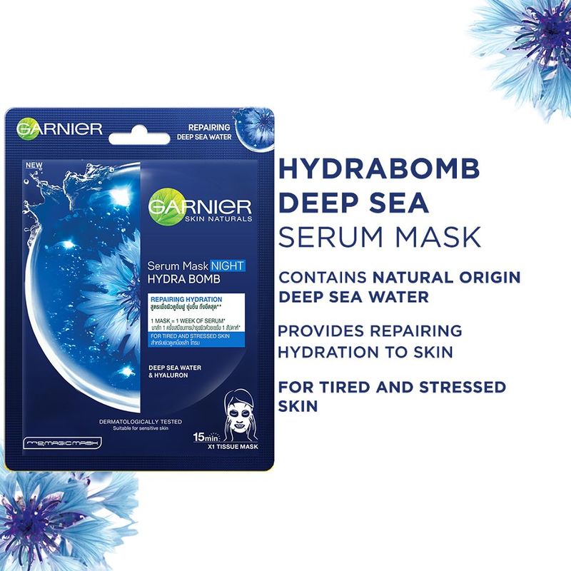 Garnier Serum Mask- Hydra Bomb Deep Sea Night Tissue Mask