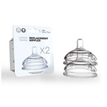 Comotomo Nipple Pack (Twin Pack) - 1 Hole (0-2 Month)