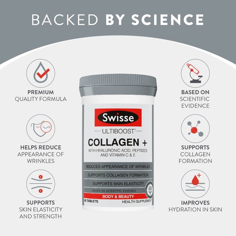 Swisse Ultiboost Collagen + HA 90 Tabs