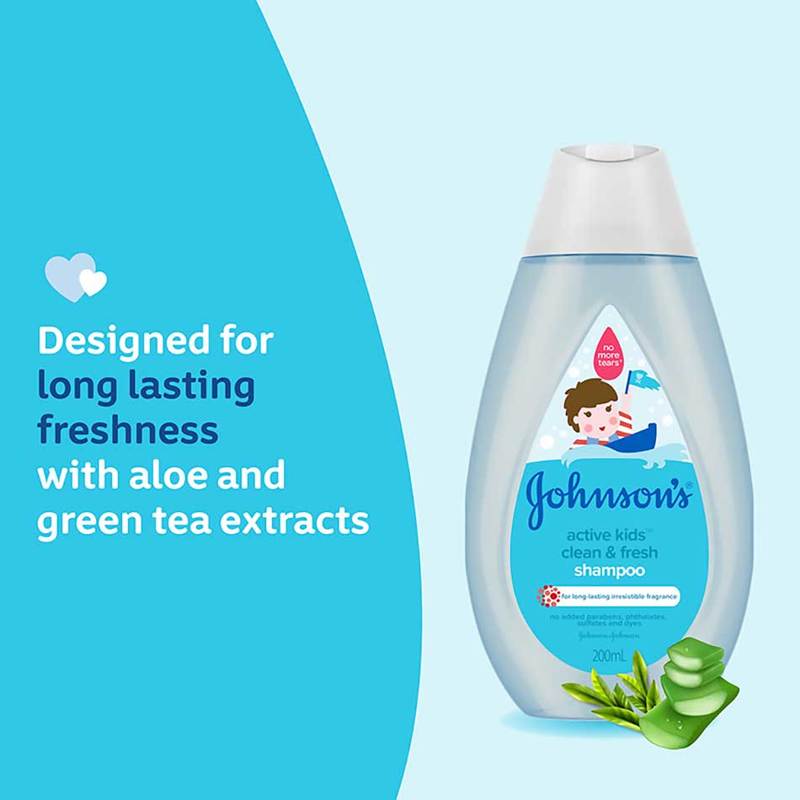 Johnson's Baby Active Kids Clean & Fresh Shampoo 200ml