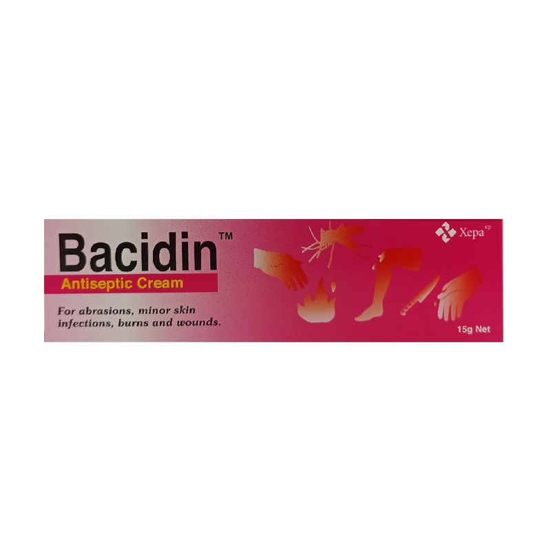 Bacidin Antiseptic Cream 1% 15g