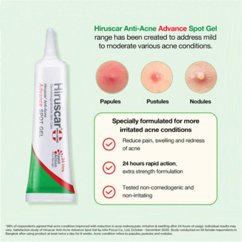 Hiruscar Anti Acne Advance Spot Gel 10g