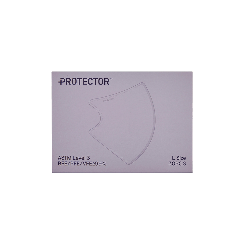 Protector 3D成人立體口罩(大碼) 迷迭紫 30片