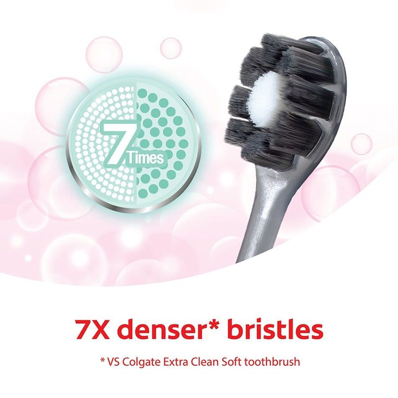 Colgate Cushion Clean Charcoal Toothbrush, 2pcs