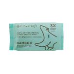 Cloversoft Organic Unbleached Bamboo Antibacterial Wipes, 40 sheets