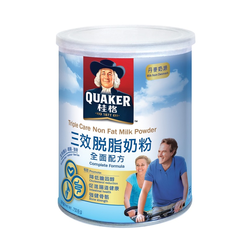 Quaker桂格三效脫脂奶粉 750克