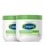 Cetaphil Moisturizing Cream Face & Body Moisturizer for Sensitive, Dry Skin, Fragrance-Free 2x453g Twin Pack