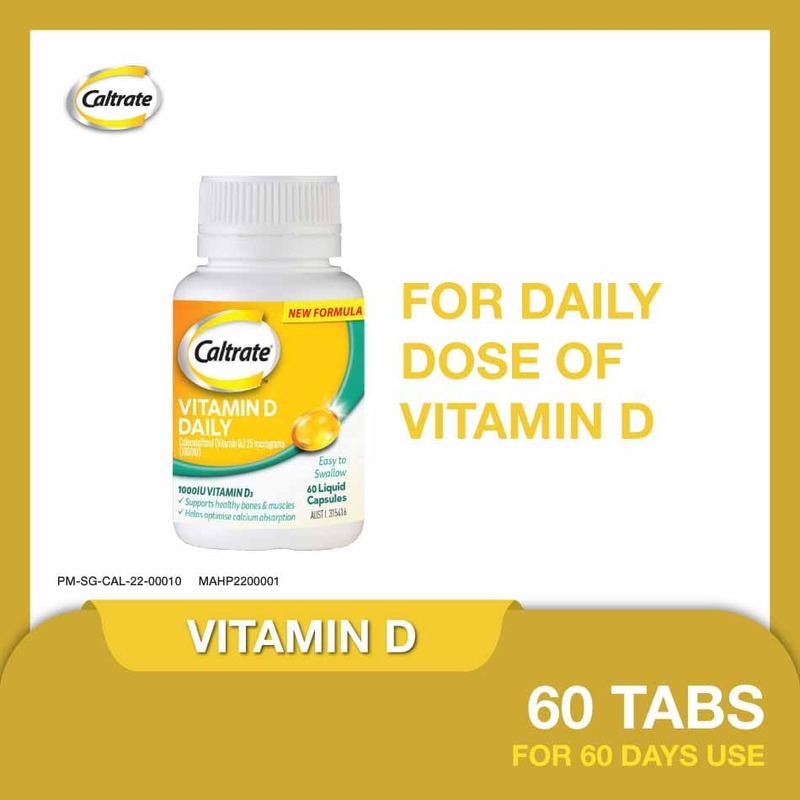 Caltrate Vitamin D 1000IU, 60 tablets