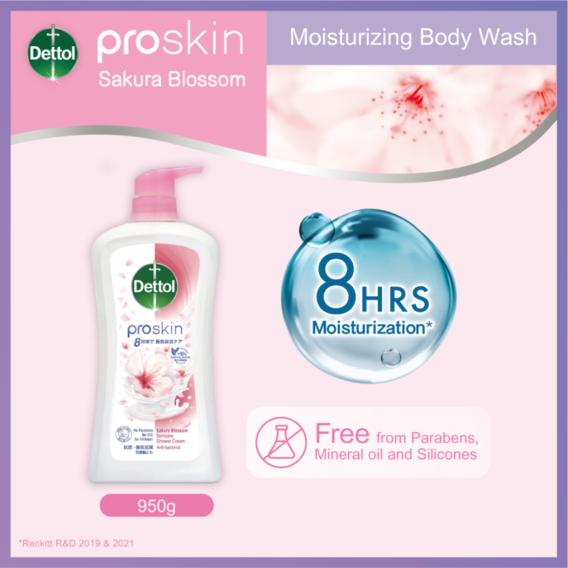 Dettol ProSkin Sakura Blossom Skincare Shower Cream 950g