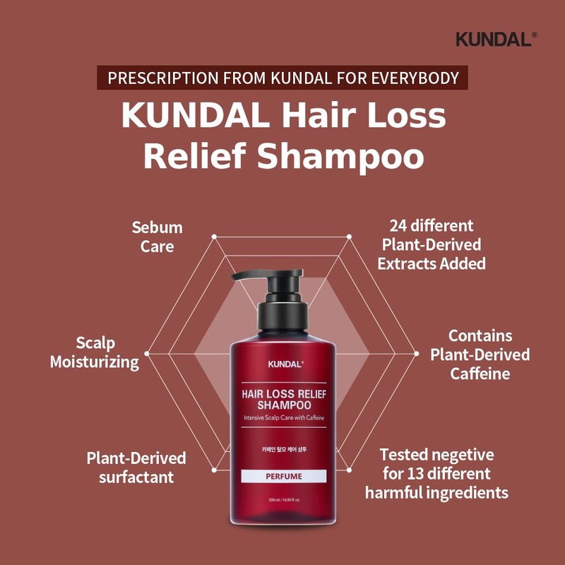 KUNDAL Hair Loss Relief Shampoo 500ml Baby Powder