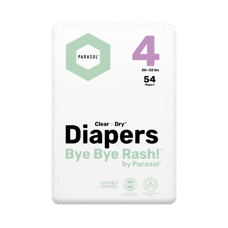 Parasol Clear+Dry Natural Diapers (Size 4/L) 54pcs