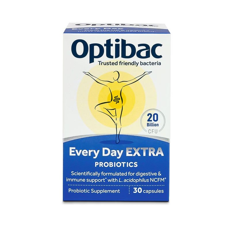OptiBac Probiotics for Daily Wellbeing EXTRA Strength, 30 capsules