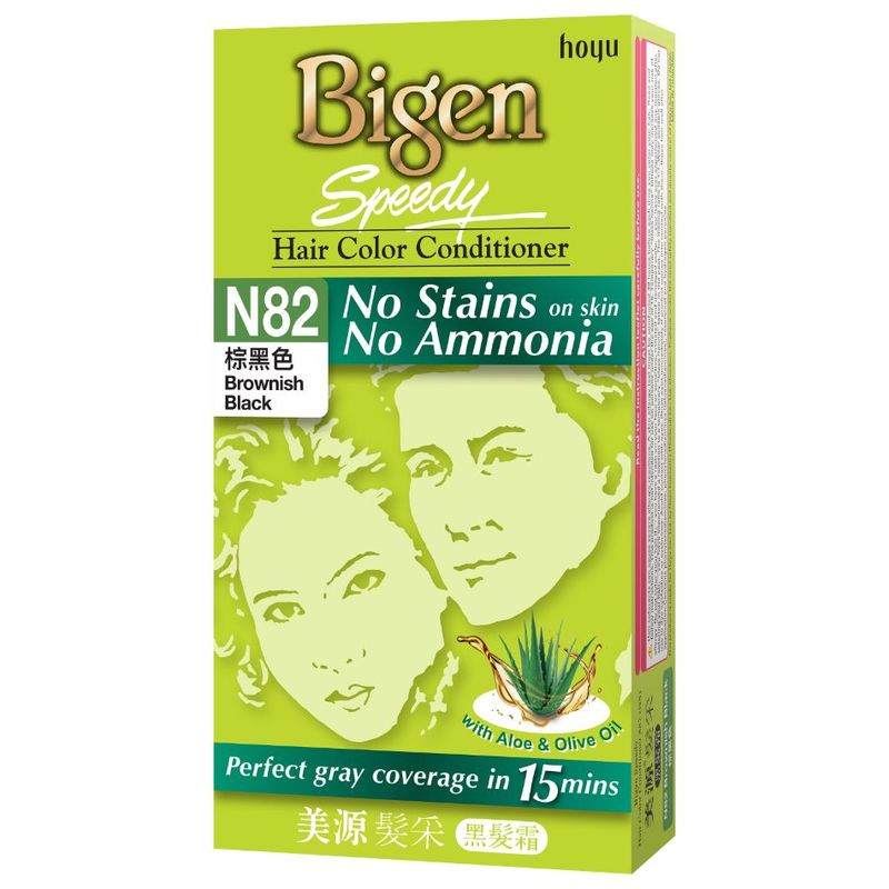 Bigen Speedy Hair Color Conditioner N82 Brownish Black Guardian Singapore