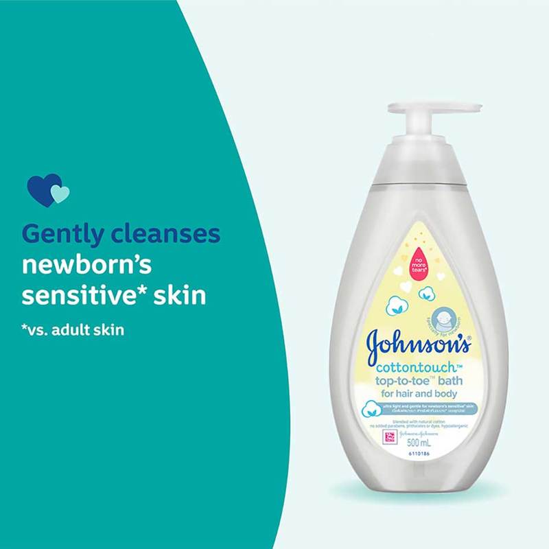 Johnson's Baby CottonTouch Top-to-Toe Bath, 50ml